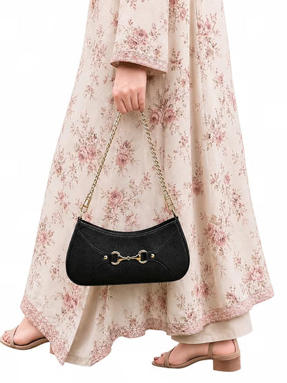 Skaza Black Statement Shoulder Bag