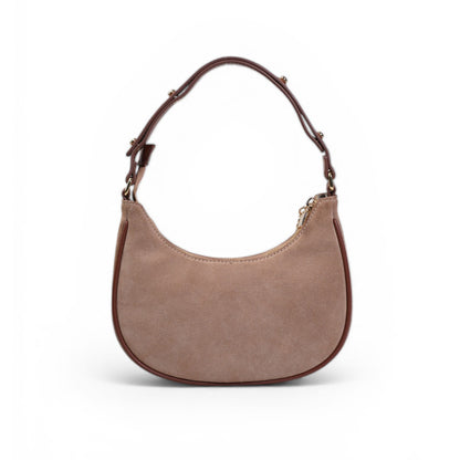 Skaza Beige Suede Shoulder Bag