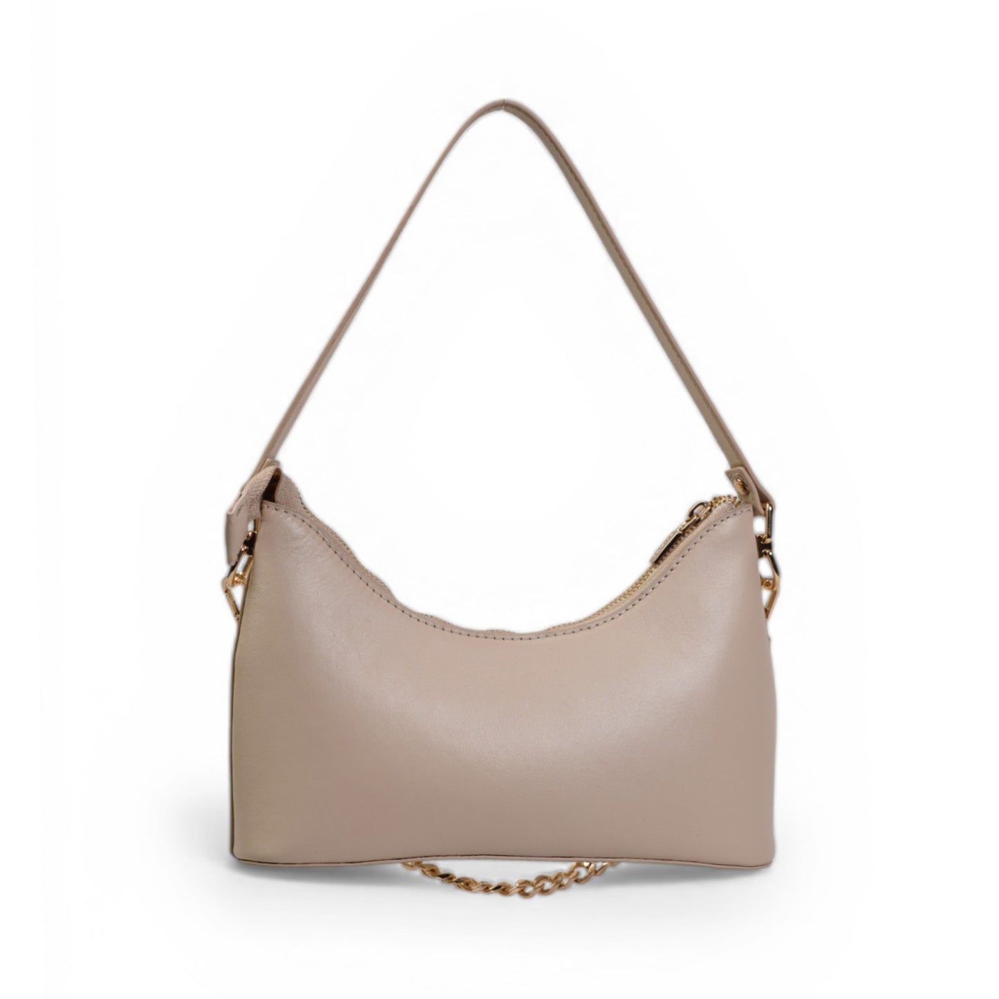 Skaza Beige Leather Shoulder Bag