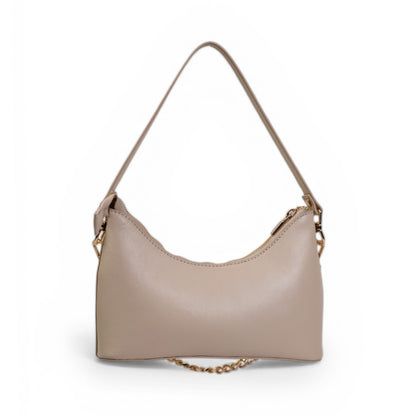 Skaza Beige Leather Shoulder Bag