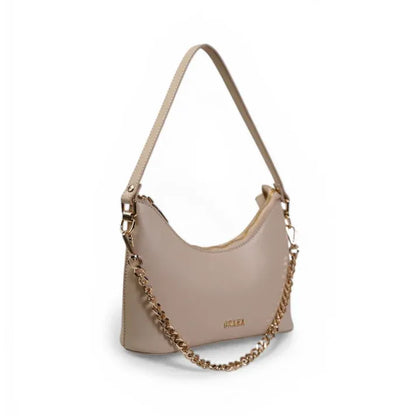 Skaza Beige Leather Shoulder Bag