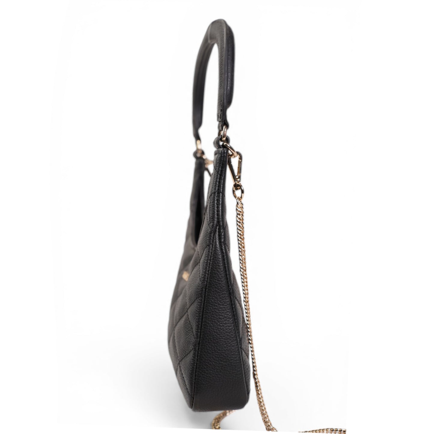 Skaza Black Quilted Leather Shoulder Bag