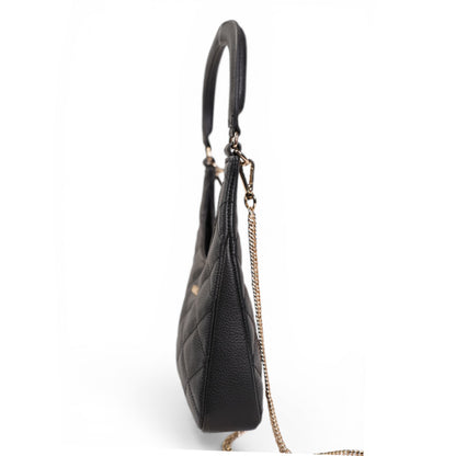Skaza Black Quilted Leather Shoulder Bag
