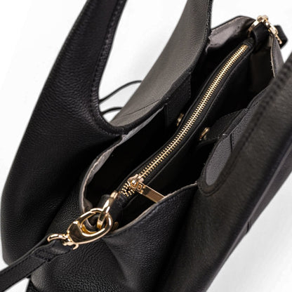 Skaza Black Hobo Handbag